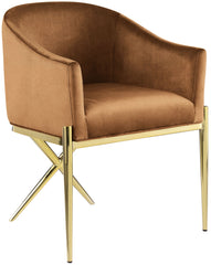 Xavier - Dining Chair with Gold Legs