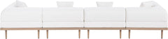 Laguna - 4 Piece Resilient Water Resistant Fabric 142" Upholstered Outdoor Patio Modular Sofa