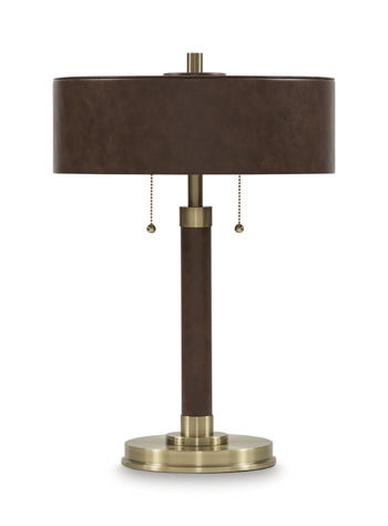 Arcmond - Metal Table Lamp - Brown / Gold Finish