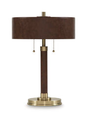 Arcmond - Metal Table Lamp - Brown / Gold Finish