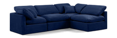 Indulge - Velvet 4 Piece Modular Sectional