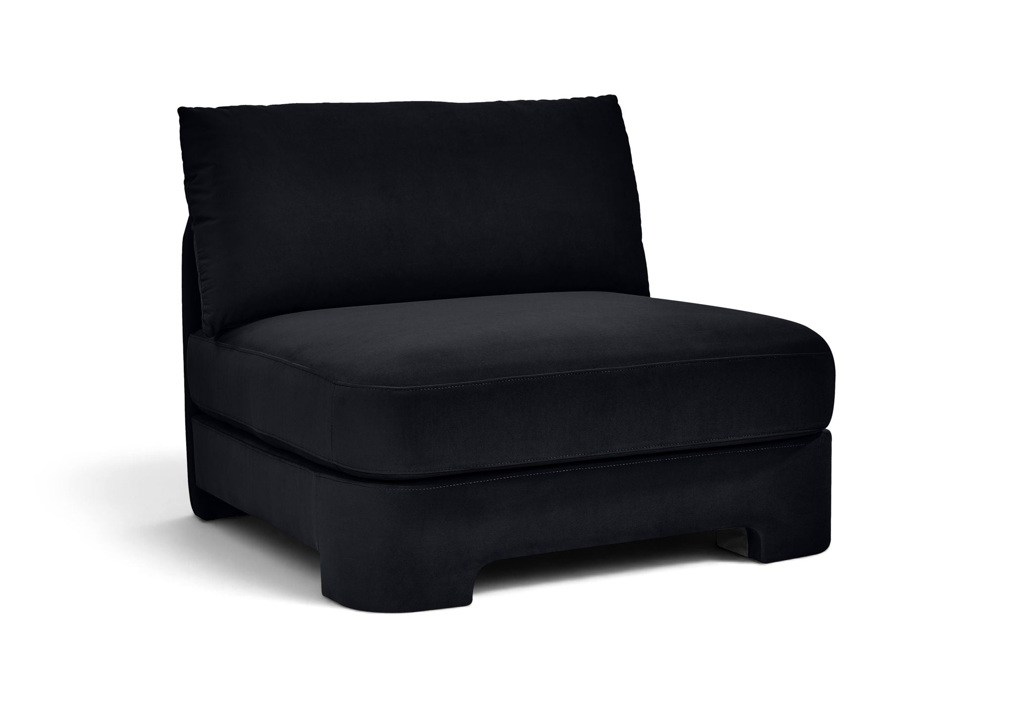 Hammond - Velvet Performance Fabric Upholstered Armless Chair