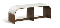 Sable - 52" Velvet Performance Fabric Upholstered Bench