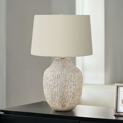 Lighting, Table Lamp, Ceramic, Transitional - Cream