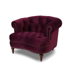 La Rosa - Victorian Tufted Upholstered Accent Chair