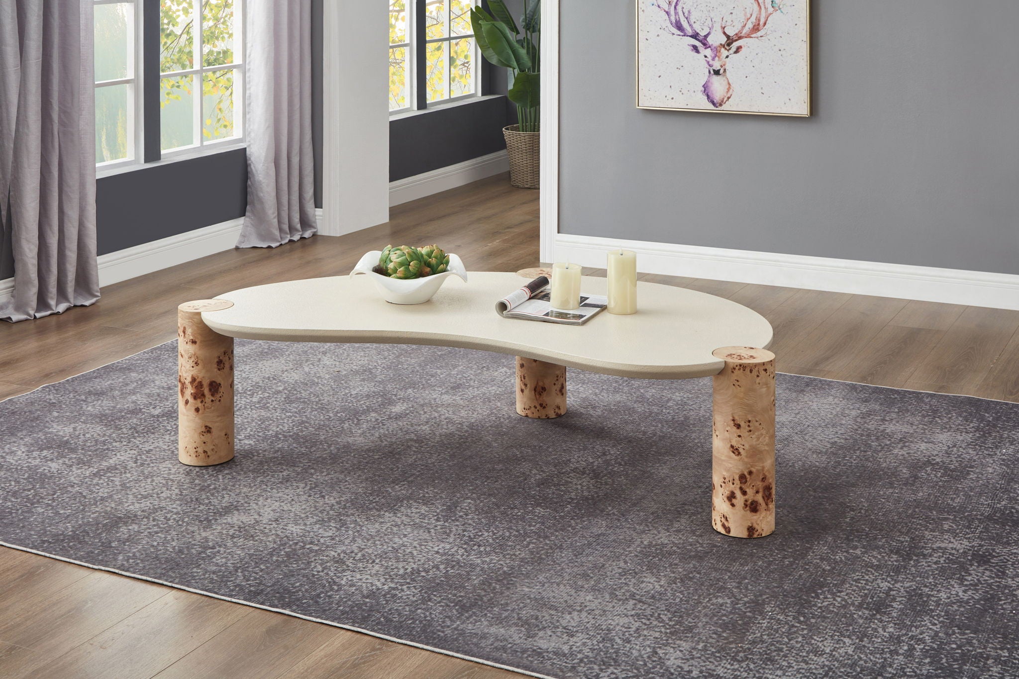 Thor - Burl Wood Coffee Table - Natural