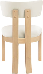 Lavrin - Vegan Leather Dining Side Chair (Set of 2) - Natural Base