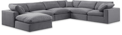 Comfy - 7 Piece Velvet Modular Sectional With Chaise