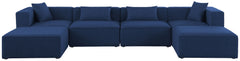 Cube - Linen 6 Piece Modular Double Chaise Sectional