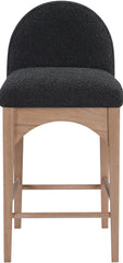 Waldorf - Boucle Stool With Natural Legs