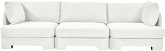 Hammond - Velvet Performance Fabric Upholstered 3 Piece Sofa