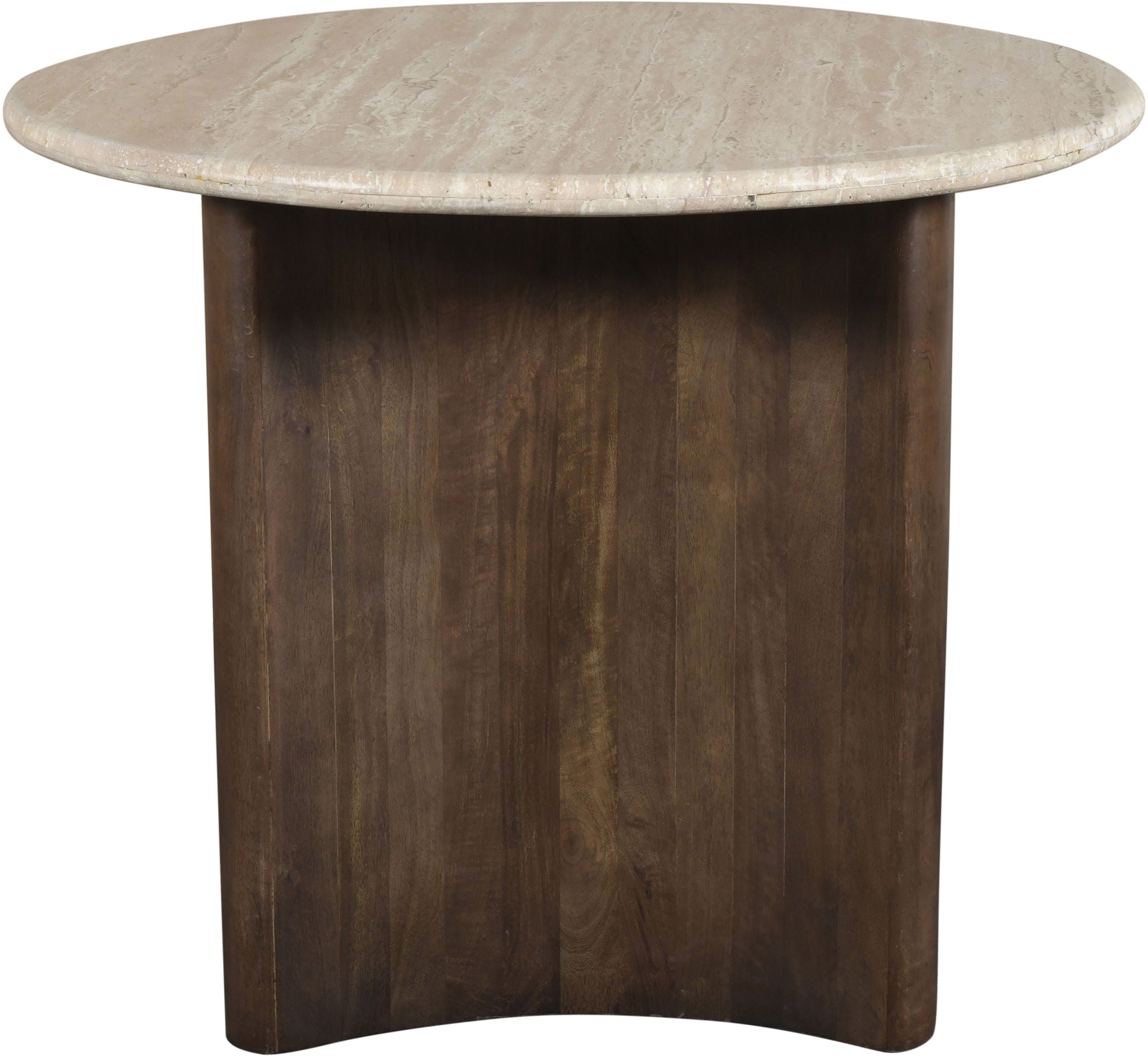 Pietra - Travertine And Mango Wood Dining Table