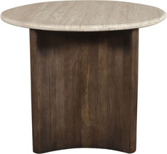 Pietra - Travertine And Mango Wood Dining Table