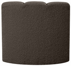 Arc - Boucle Fabric Curved Corner Chair