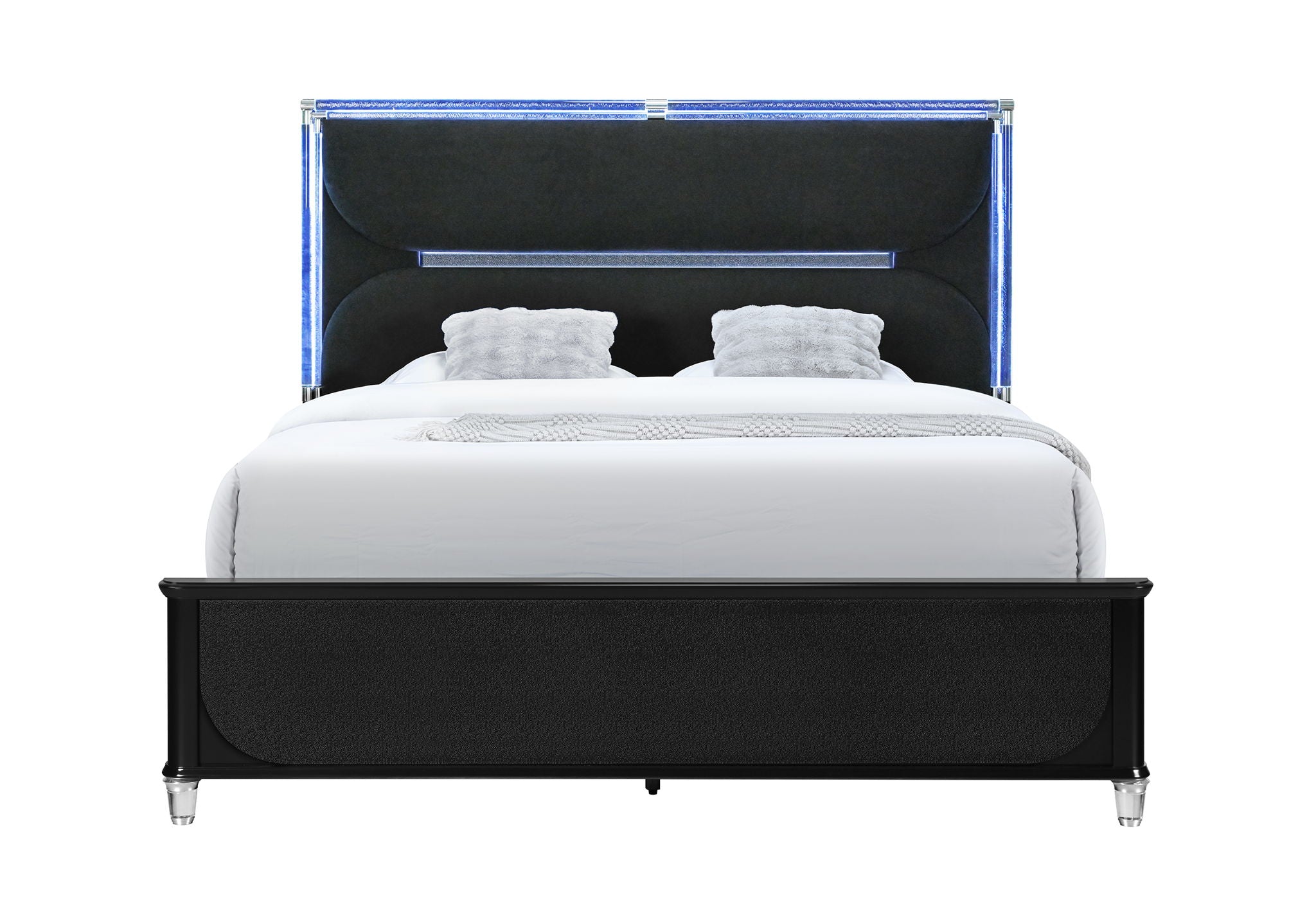 Lando - 5 Piece King Bedroom Set (Bed, Dresser & Mirror, Nightstand, Chest) - Black