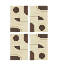 Element - Mango Wood 4 Piece Wall Art