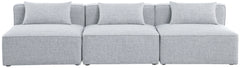 Cube - Linen Modular 3 Seat Armless Sofa