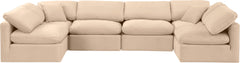 Indulge - Velvet 6 Piece Modular U-Shaped Sectional