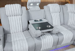 U8000 - P2 Sectional With LED - Light Gray