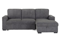 U2660 - L Shape Sectional Without Pull Out Sofa Bed - Gray