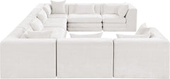 Stellar - 8 Piece Chenille Fabric Upholstered Modular Sectional