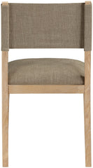 Avon - Linen Textured Performance Fabric Upholstered Dining Side Chair (Set of 2)