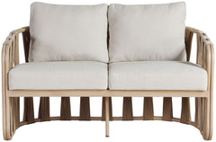 San Pietro - Resilient Waterproof Fabric 60.5" Upholstered Outdoor Patio Loveseat