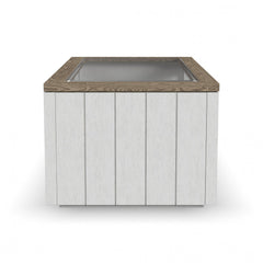 Melody - Rectangular Coffee Table With Casters - White