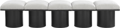 Pavilion - 5 Piece Modular Bench With Black Base