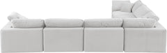 Comfy - 6 Piece Velvet Modular Corner Sectional