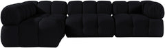 Orin - Fabric Velvet 4 Piece Modular Sectional