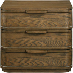 Tiberio - Oak Veneer And Solid Wood Nightstand