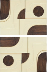 Element - Mango Wood 2 Piece Wall Art