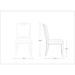 Regent - Dining Chair (Set of 2) - Cream