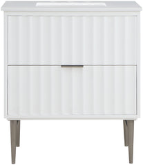 Modernist - Bathroom Vanity With Chrome Legs