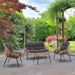 Pine - 4 Piece Outdoor Conversation Set