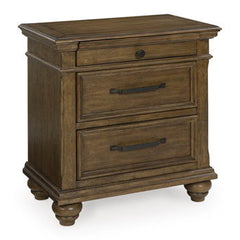 Karallin - Three Drawer Night Stand - Medium Brown