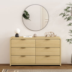 Grace - Double Dresser With 6 Drawers - Oak