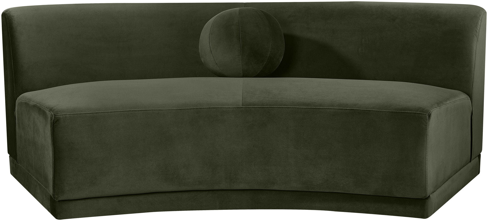 Avra - Velvet Performance Fabric Upholstered Armless Sofa