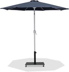 Fiji - Aluminum Patio Umbrella With Square Black And White Base
