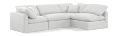 Indulge - Linen 4 Piece Modular Sectional - White