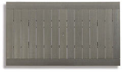 Visola - RECT Dining Table w/Umb OPT - Gray