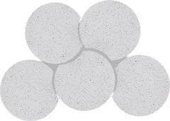 Dimple - 20" 5 Piece Modular Coffee Table - Terazzo Finish