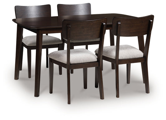 Mallenette Dining Table and 4 Chairs (Set of 5)