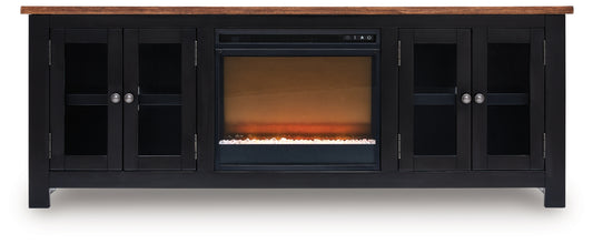 Wildenauer 76" TV Stand with Electric Fireplace