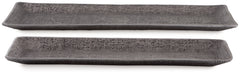 Garekton - Pewter Finish - Tray Set (Set of 2)