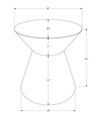 Drum Accent Side Table, Contemporary & Modern Elegant Design