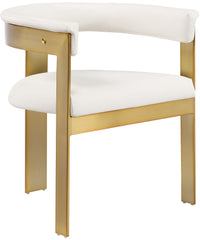 Romeo - Faux Leather Dining Chair With Gold Base (Set of 2)