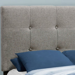 Bed, Upholstered, Frame Only, Transitional