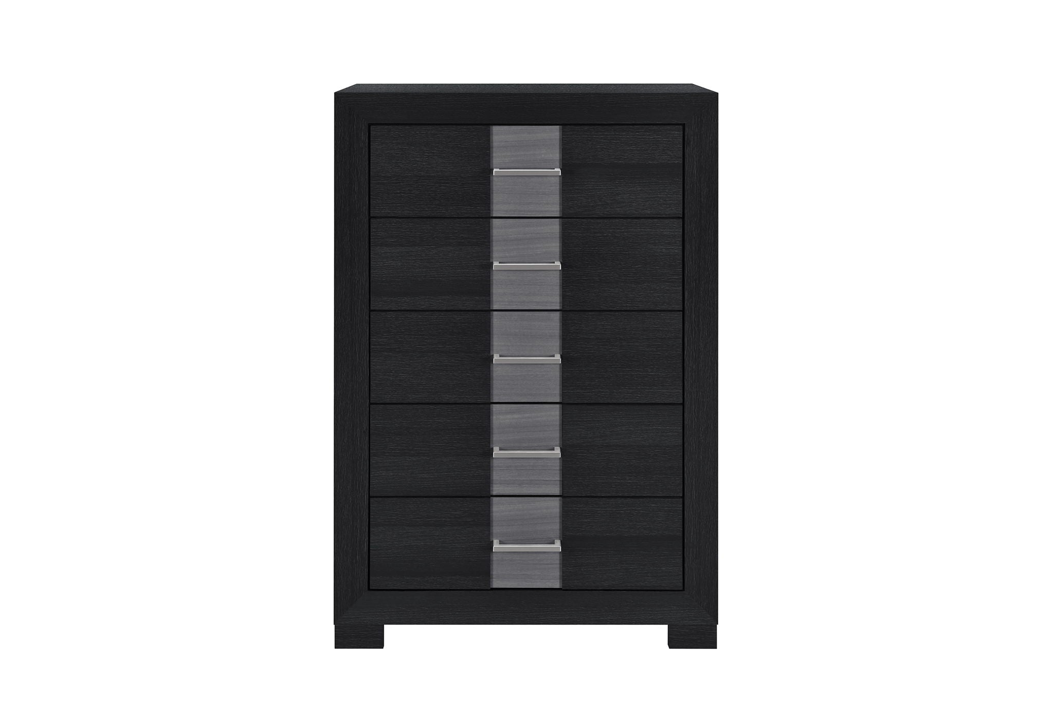 Optimus - 5 Piece Queen Bedroom Set - Black